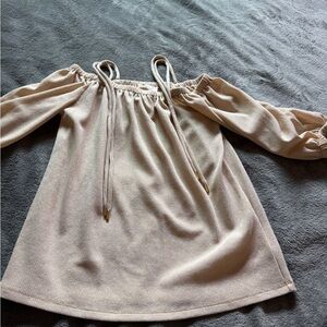 MICHAEL Michael Kors Beige Textured Top